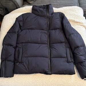 Basin and range cropped down puffy jacket